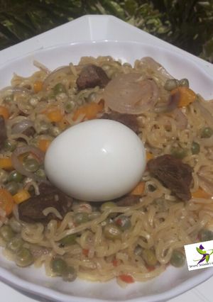 A picture of My noodles jollop.