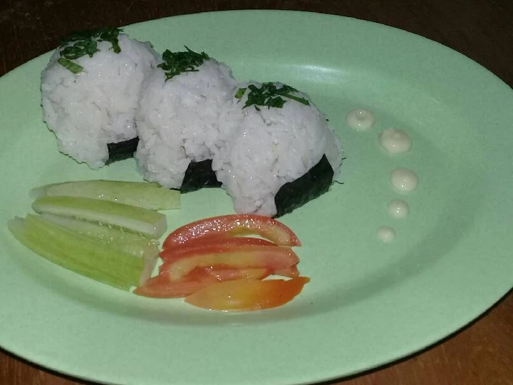 Cara Simple Membuat Resep  Onigiri nasi liwet yang Enak Banget, Lezat Sekali
