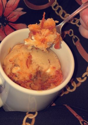 Une photo de Mugcake chèvre/chorizo