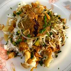 A picture of Nasi Lengko.