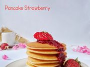 Gambar pancake selai strawberry