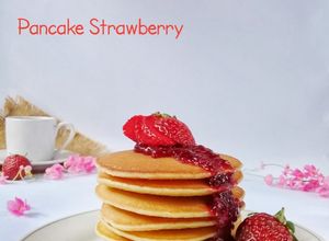 Foto resep Pancake Strawberry