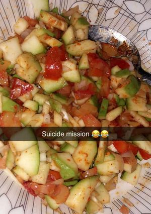 A picture of Kawada cucumber,tomato, onion.