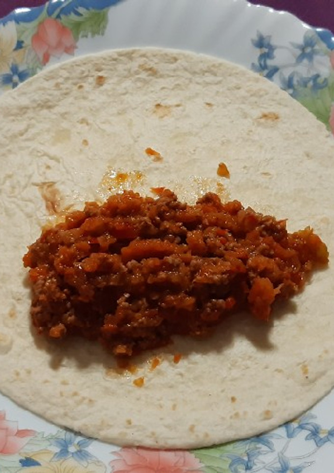 Una foto de Fajitas de carne picada