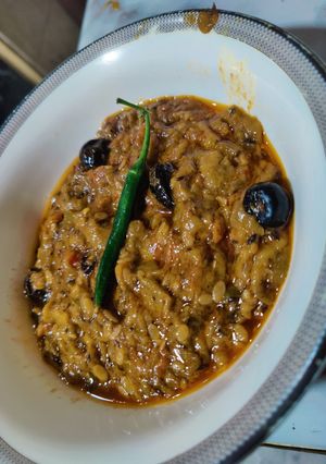 A picture of Turai ka bhurta.