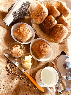 A picture of Eggless Brown Buns#themechallenge.