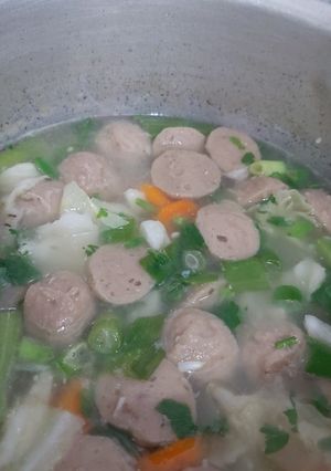 Foto resep Sayur sop bakso