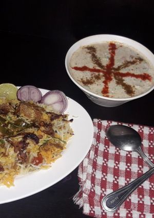A picture of Jack fruits biryani.