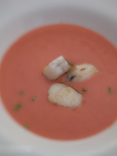 Una foto de Salmorejo con rape