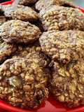 Oatmeal Raisin Cookies with walnuts