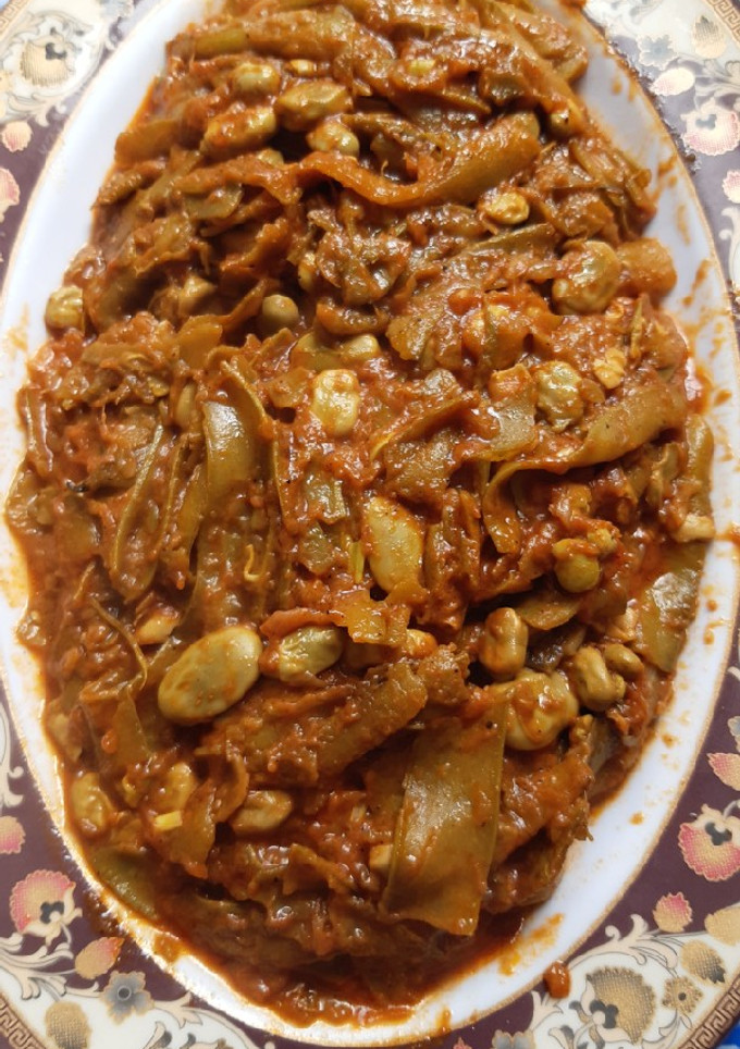 عکسی از دستور باقلا سبز دوپیازه
