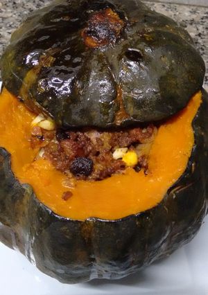 Una foto de Zapallo relleno especial