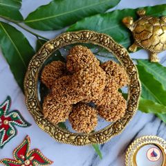 A picture of Rajgira ladoo.