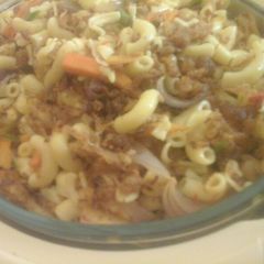 Macaroni chicken giima A picture of Macaroni chicken giima.