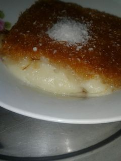 صورة لوصفة كنافة بالجبنة والقشطة 😋😋 ولا اررروع