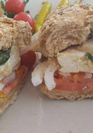 A picture of Best chicken sandwich I have ever made in my life!!! (so far 😉).