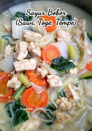 Foto resep Sayur Bobor (Sawi, Toge, Tempe)
