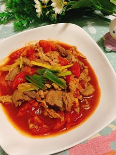 酸酸甜甜好下飯~蕃茄炒肉片 的食譜成品照片