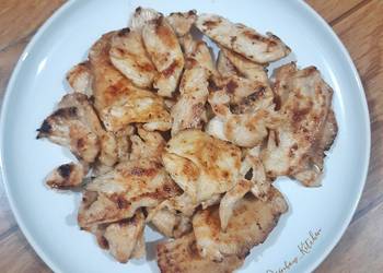 Cara Menyajikan Grilled Teriyaki Chicken Breast (Panggang Pakai Teflon) Gurih Mantul