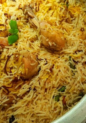 A picture of Chicken Biryani (UP style).