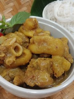 Hình của món Giò heo nấu giả cầy.