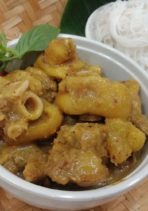 Hình của món Giò heo nấu giả cầy.