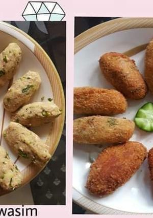 A picture of Chicken potato cutlets.