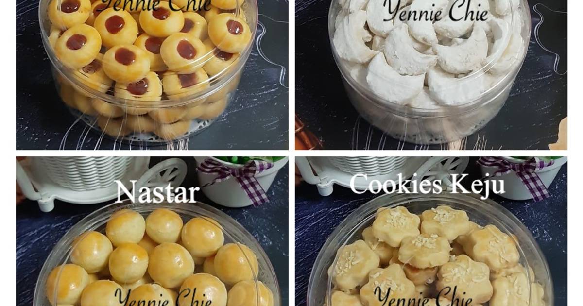 Resep Cookies 4in1 (1 Adonan Untuk 4 Macam Cookies) Oleh Yennie Chie ...