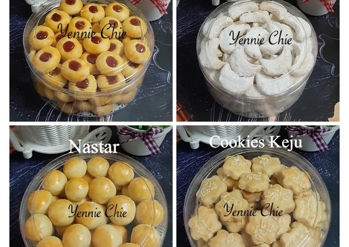 Cookies 4in1 (1 adonan untuk 4 macam cookies)