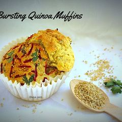 A picture of Bursting Quinoa Muffins.