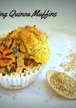 A picture of Bursting Quinoa Muffins.
