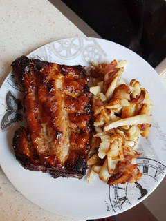 Una foto de Costillas barbacoa al horno
