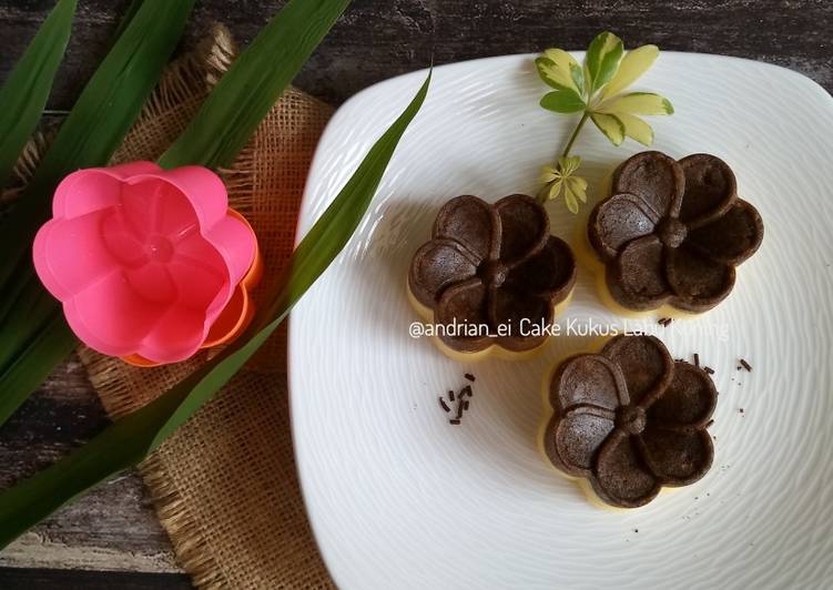 Bumbu Cake Labu Kuning Kukus Lapis Coklat | Cara Mengolah Cake Labu Kuning Kukus Lapis Coklat Yang Enak Banget