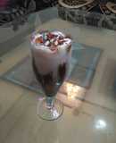Stawberry Milk shake wth dry fruits nd fruit Jelly