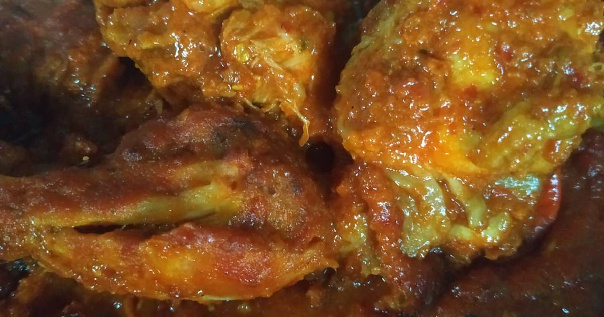 Resep Ayam bumbu rujak super pedas oleh Siti_su - Cookpad