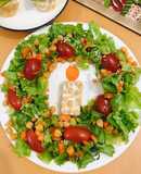 SALAD GIÁNG SINH - SALAD ĐẬU GÀ THUẦN CHAY