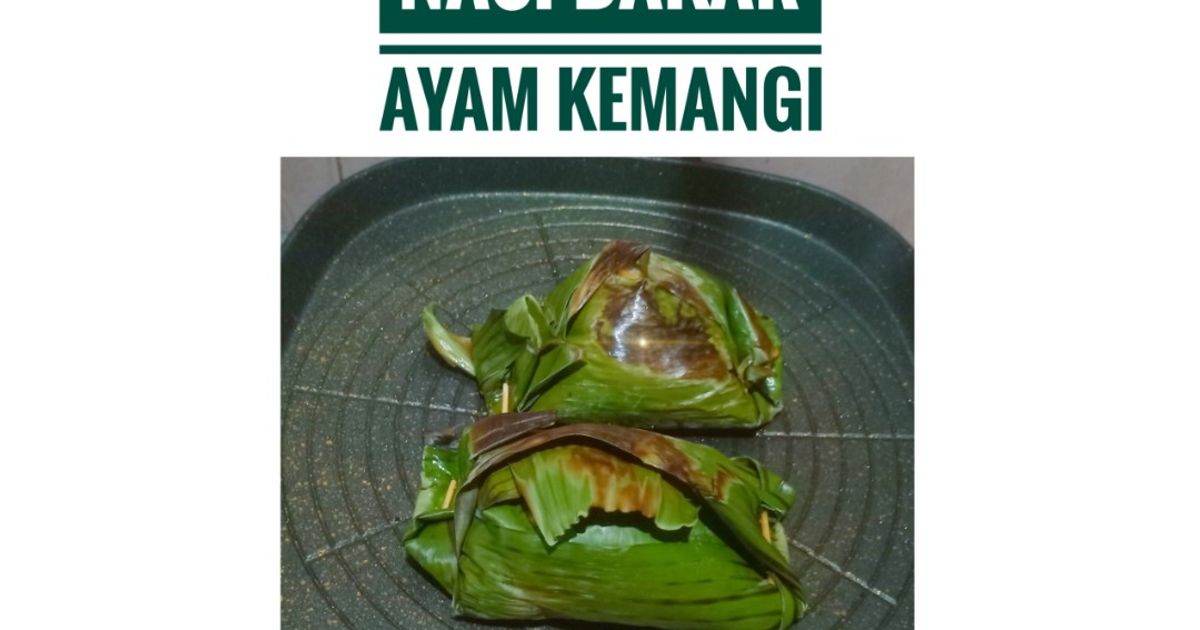 Nasi Bakar isi Ayam Kemangi
