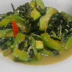 A picture of 67. OSENG LABU DAN MUDA DAUN KACANG PANJANG.