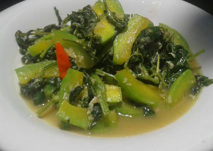 67. OSENG LABU DAN MUDA DAUN KACANG PANJANG