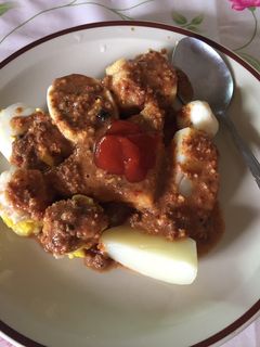 Foto resep Siomay kuah kacang