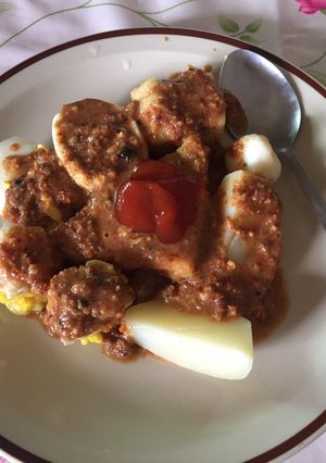 Foto resep Siomay kuah kacang