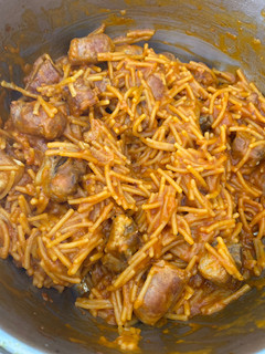 Una foto de Fideos a la cazuela