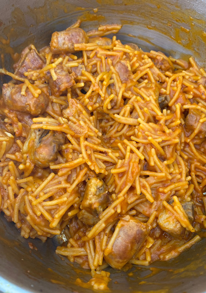 Una foto de Fideos a la cazuela
