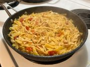 A picture of creamy pasta