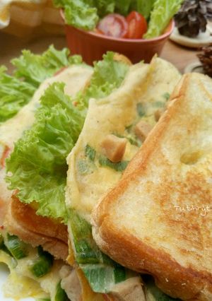 Foto resep Roti john (sandwich Roti tawar)