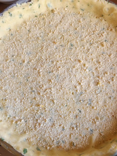 Una foto de Masa con queso y perejil para tartas saladas