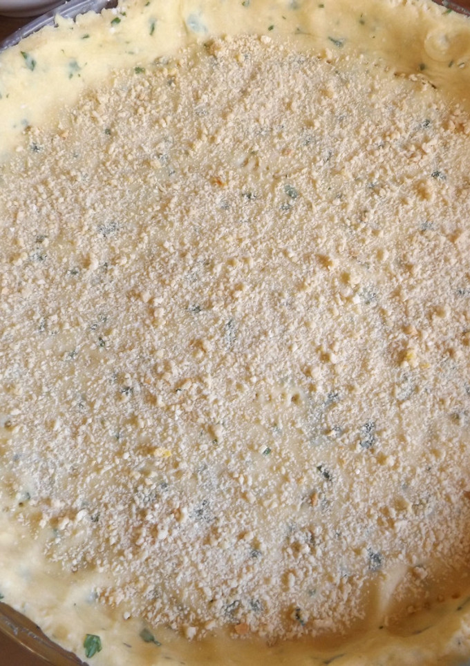 Una foto de Masa con queso y perejil para tartas saladas