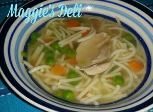 Una foto de Sopa de fideos con verduras