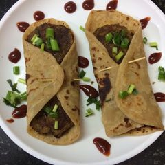 Aloo tikki wrap A picture of Aloo tikki wrap.