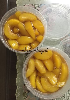 Hình của món Đào ngâm.